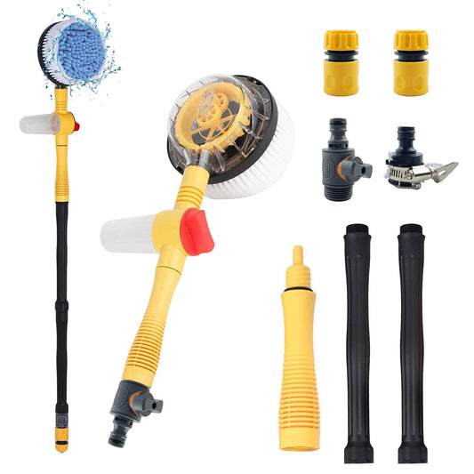 Cepillo giratorio para lavado de coche, kit multifuncional d