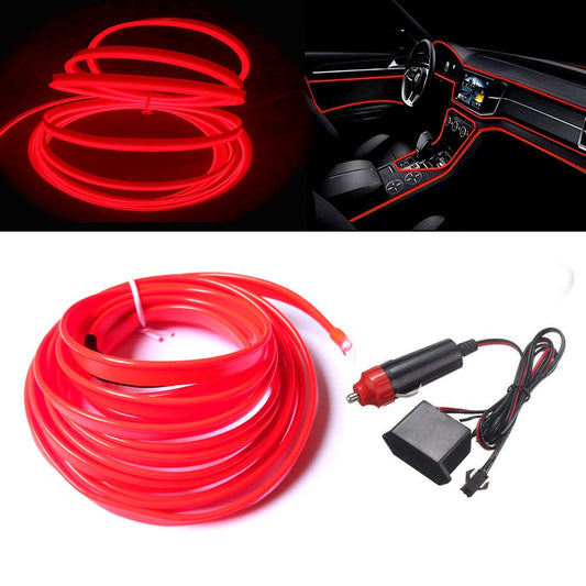 MaxLax - Cable electroluminiscente neón 12V con pestaña de 1