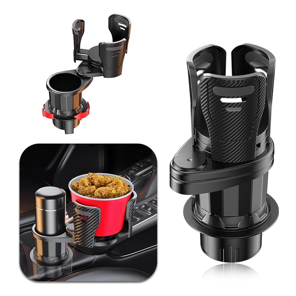 Extensor multifuncional para portavasos de automóvil, doble