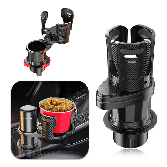 Extensor multifuncional para portavasos de automóvil, doble