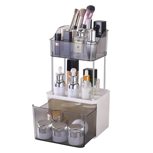 Organizador de mostrador de baño de 2 cajones, mostrador org
