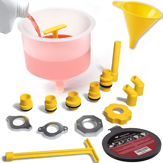 Thorstone Kit de embudo de refrigerante sin derrames, embudo