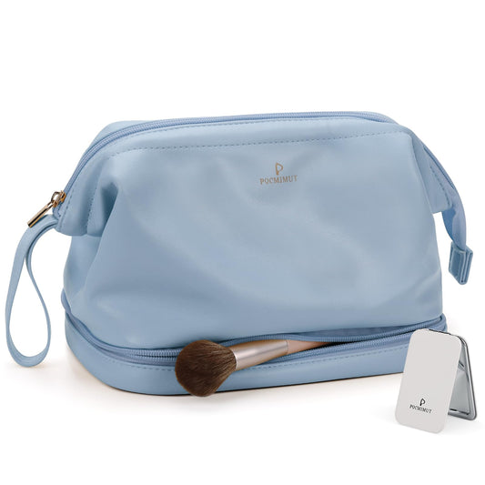 Pocmimut Bolsa de maquillaje, bolsa de cosméticos para mujer