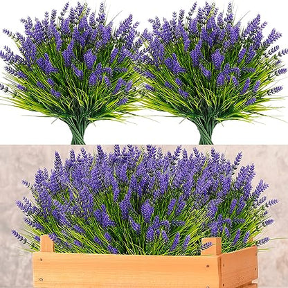 ZINHO 24 paquetes de flores artificiales para exteriores, fl