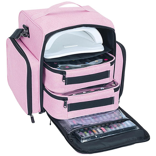 Estuche organizador de esmalte de uñas, grande, 60 botellas,