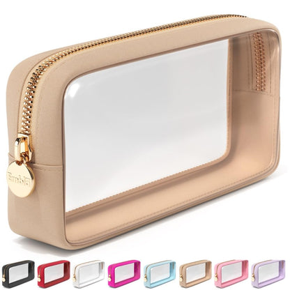 Embla Bolsa de maquillaje transparente para mujer con bolsa