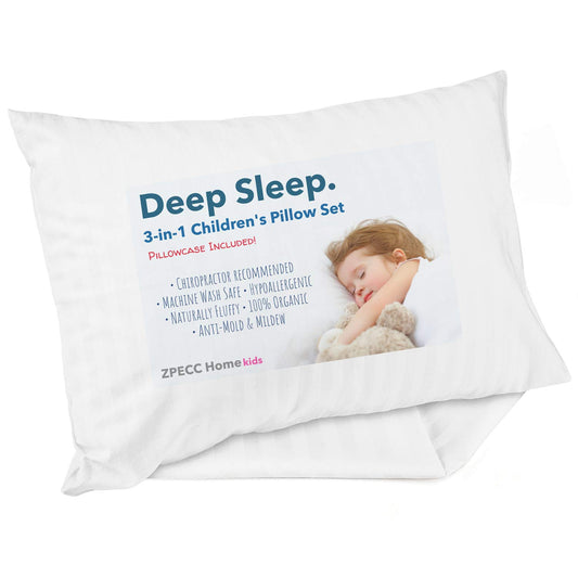 ZPECC Almohada para niños pequeños con funda de almohada, almohadas or