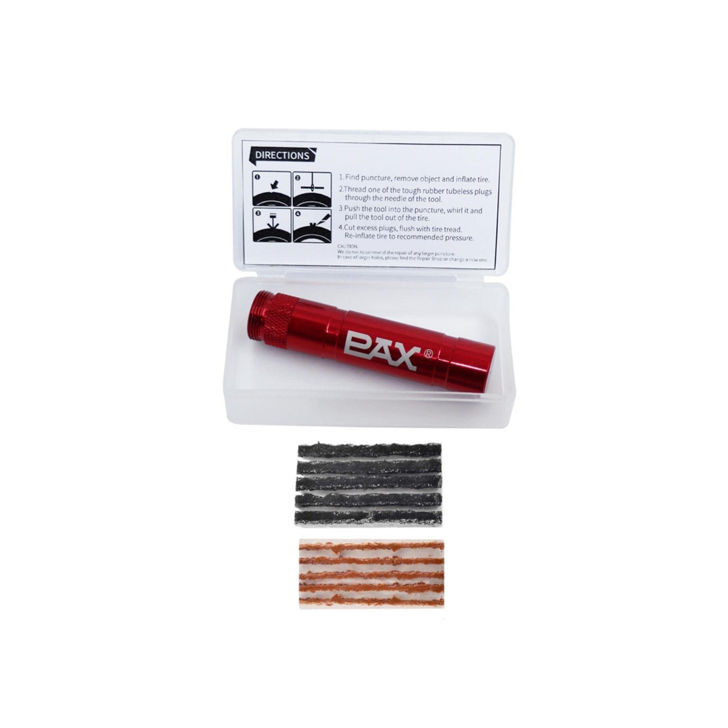PAX Kit de reparación de neumáticos de bicicleta sin cámara