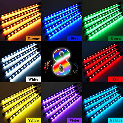 LivTee Luces LED para interiores de automóvil, 4 unidades, 4
