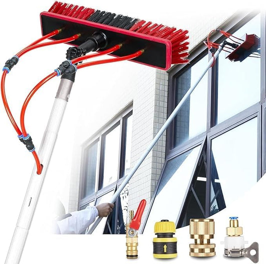 Kit de limpieza de cepillos para paneles solares, poste de a