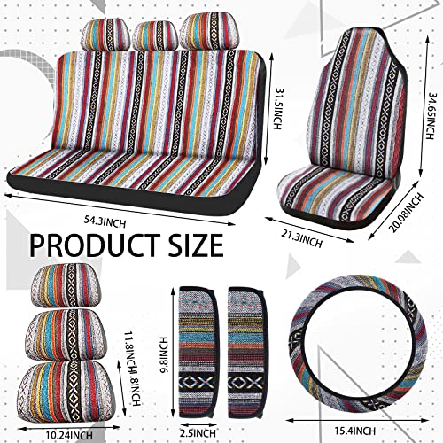 Frienda Juego completo de 14 fundas de asiento de automóvil