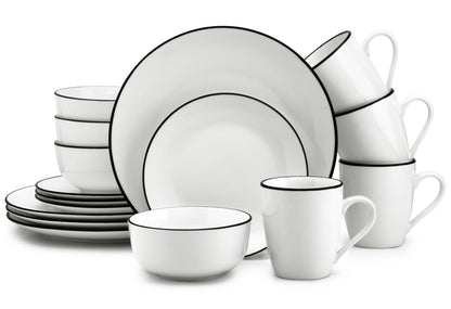 Zulay Kitchen Icon - Juego de vajilla de porcelana, servicio