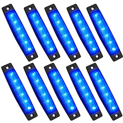 PSEQT 10 unidades de luces LED de tira de roca para auto, lu
