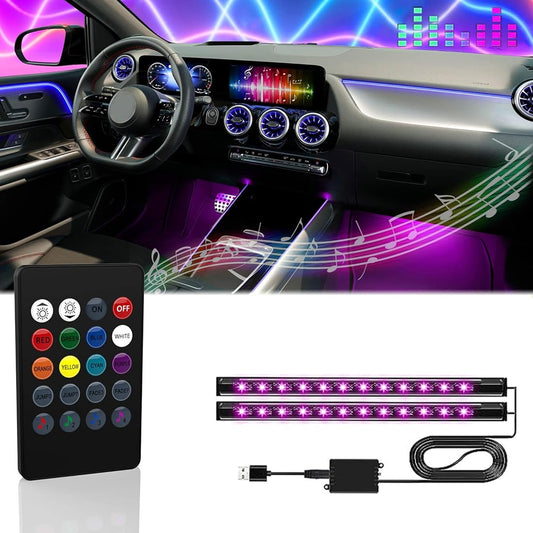 Luces LED para interiores de automóvil, luces RGB interiores