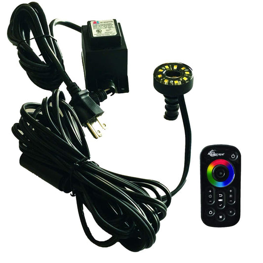 Aquascape Kit de luz LED de fuente que cambia de color con c