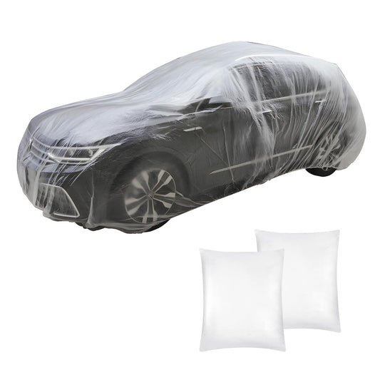 2 fundas desechables para automóvil, 15.8 x 24.6 pies, imper