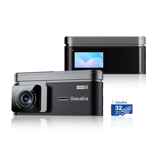 Dasaita Cámara de tablero USB 1080P para automóvil, cámara f
