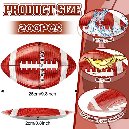 Zubebe 200 platos de fútbol para fiestas, platos de papel de