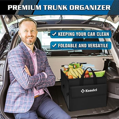 K KNODEL Organizador de maletero de automóvil con tapa, alma