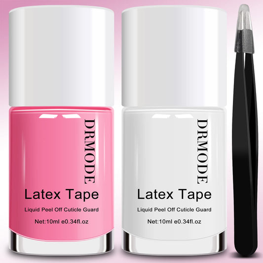 DRMODE - Látex líquido para uñas, cinta de látex para uñas,