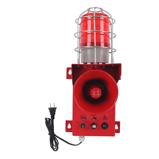 Luz de sonido industrial alarma 120db lámpara de advertencia