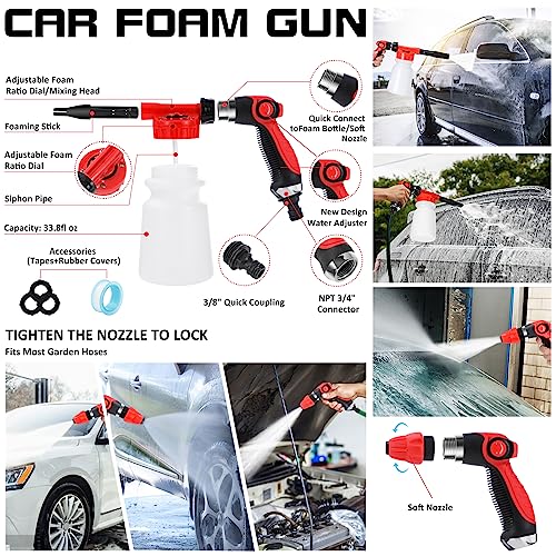AUTODECO Kit de limpieza de 42 piezas de lavado de autos, ki