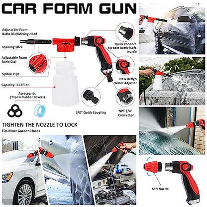 AUTODECO Kit de limpieza de 42 piezas de lavado de autos, ki