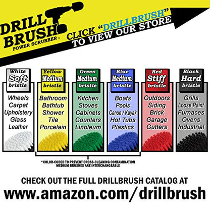 Kit de limpieza de Drill Brush, cepillos con conector para t