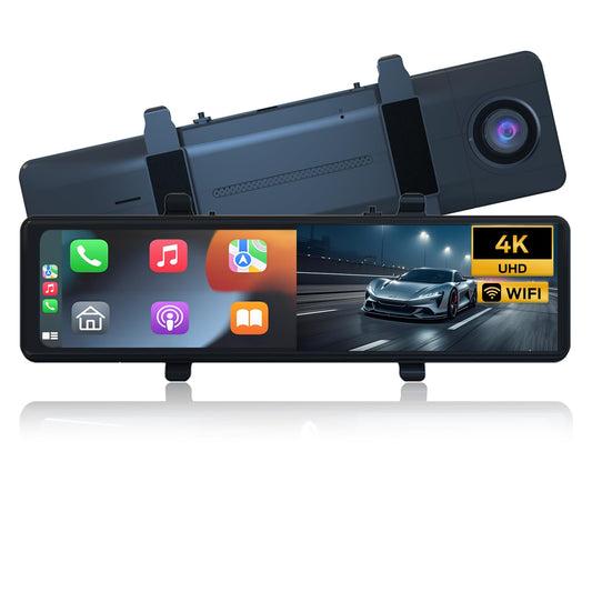 Cámara de espejo retrovisor, Dash Cam, 11.26 pulgadas 4K UHD