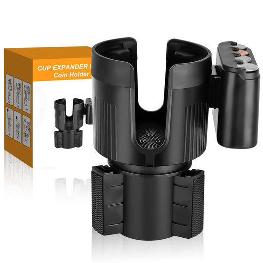 Expansor de portavasos para automóvil + soporte extraíble pa