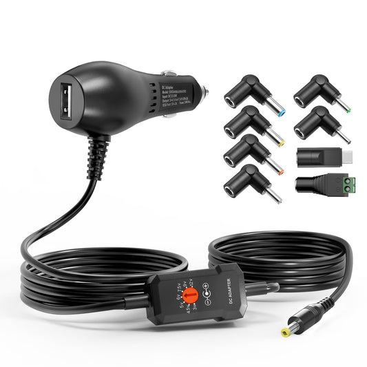 Powseed 34W 3V 4.5V 5V 6V 7.5V 9V 12V DC Cargador de coche c