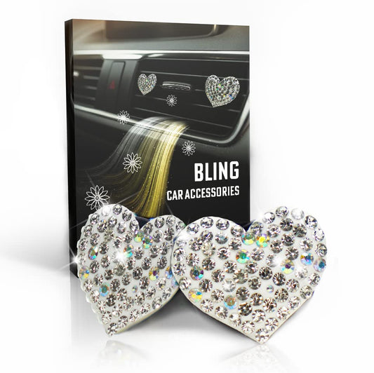 Accesorios de coche brillantes para mujeres, adolescentes, a