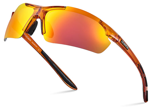 Xagger Gafas de sol deportivas polarizadas envolventes para