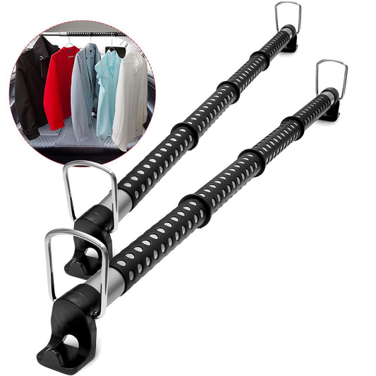 VaygWay Barra extensible para colgar ropa de automóvil, colg