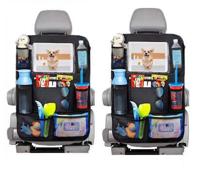 Organizador de asiento trasero de coche y protector de asien