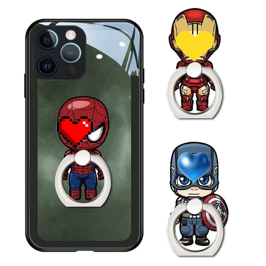 ZOSTLAND 3 anillos de teléfono de superhéroe, funda universa