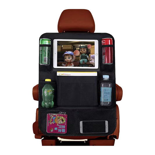 Organizador de asiento trasero de automóvil con soporte para