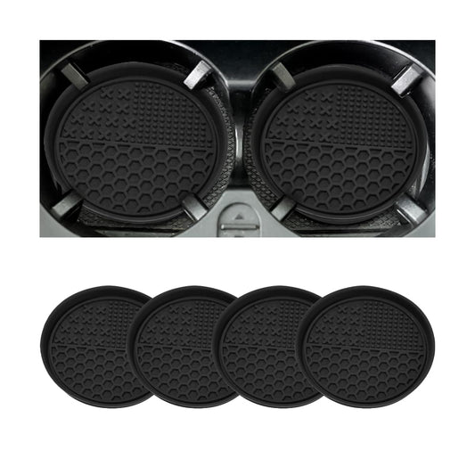 4 posavasos para automóvil, tapete de silicona antideslizant