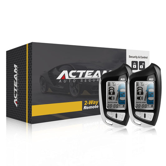 Sistema de alarma de coche LCD de 2 vías de seguridad con si