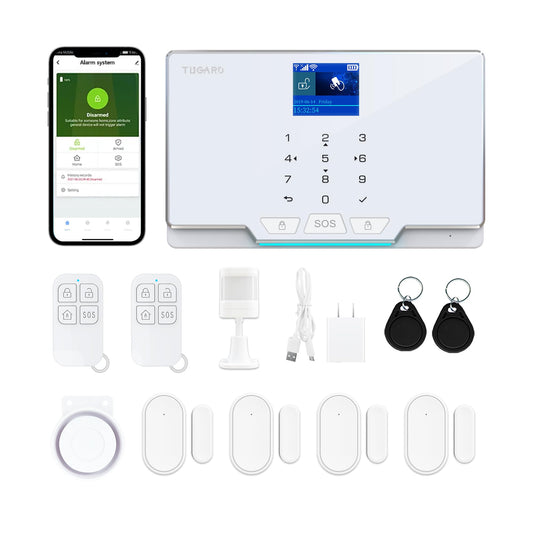 Sistema de alarma para el hogar, 12 piezas, sistema de segur