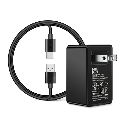 FITE ON Cargador de alimentación tipo C de 5 V compatible co
