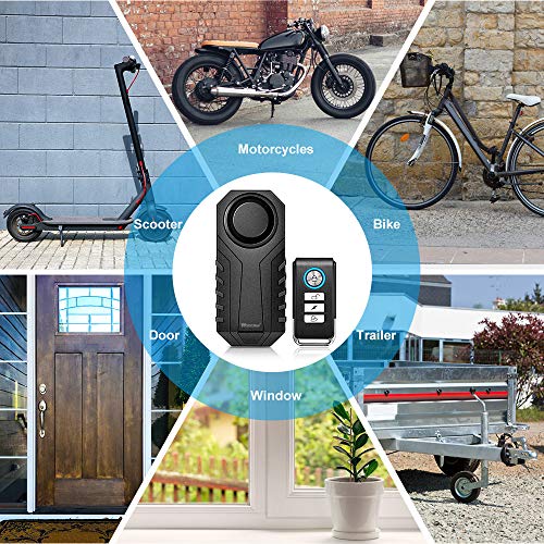 WSDCAM Alarma de bicicleta con control remoto, paquete de 2,