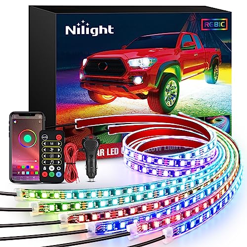 Nilight 6 tiras de luces de neón para automóvil, 300 LED, mu