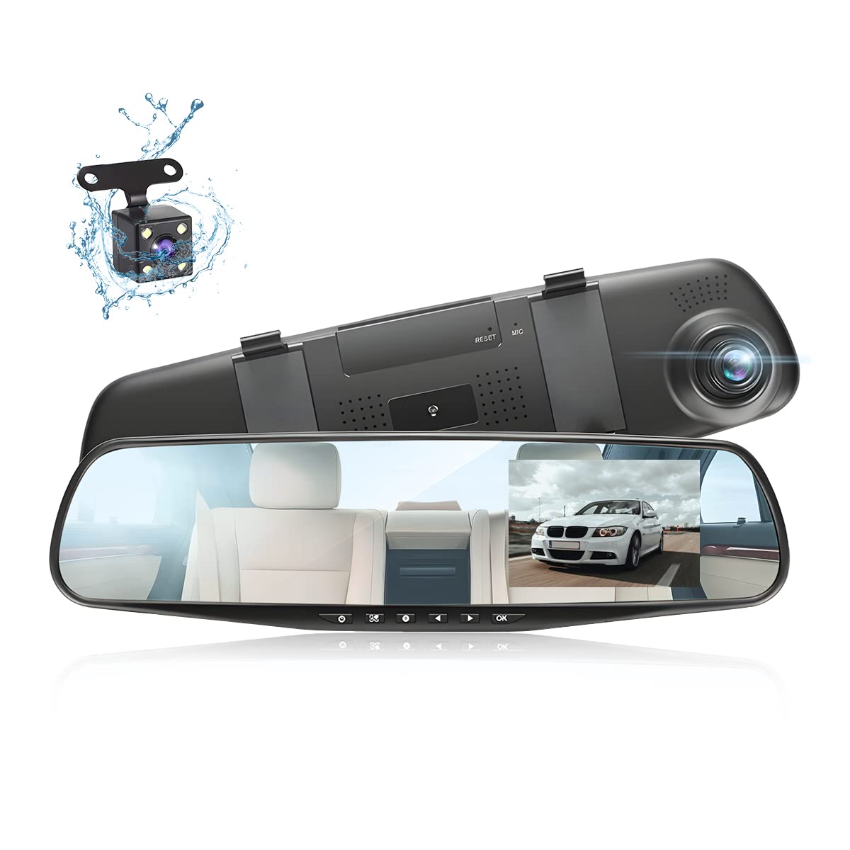 Cámara de espejo retrovisor para automóvil, cámara de espejo