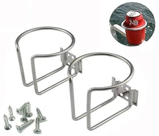 Z-Color - 2 soportes universales para bebidas de acero inoxi