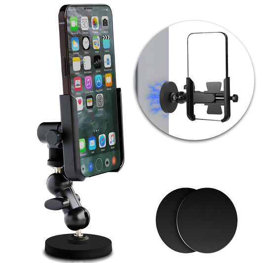 Soporte magnético de metal para teléfono con soporte de grab