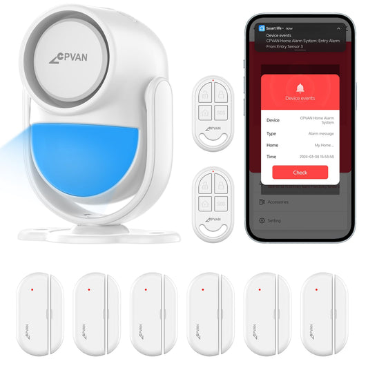 CPVAN Sistema de alarma para el hogar, alarma con sensor de