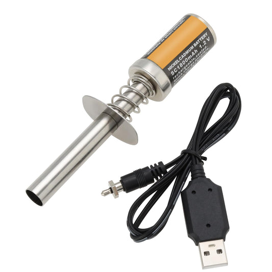 Create idea 1 Unidades 1800MAh Nitro Glow Plug Starter Encen