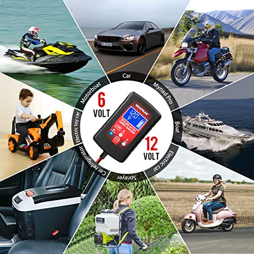 Cargador de batería de coche de 1.75 amperios, cargador de b