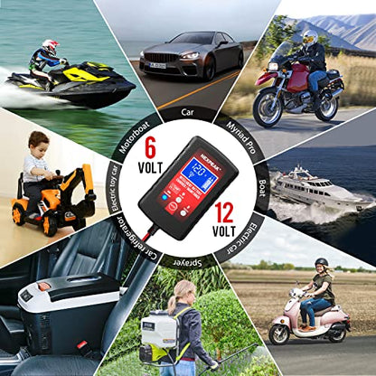Cargador de batería de coche de 1.75 amperios, cargador de b